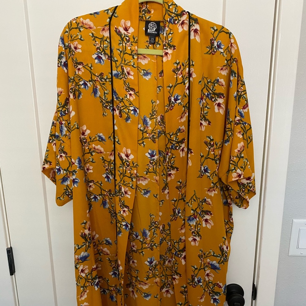 Floral festival kimono